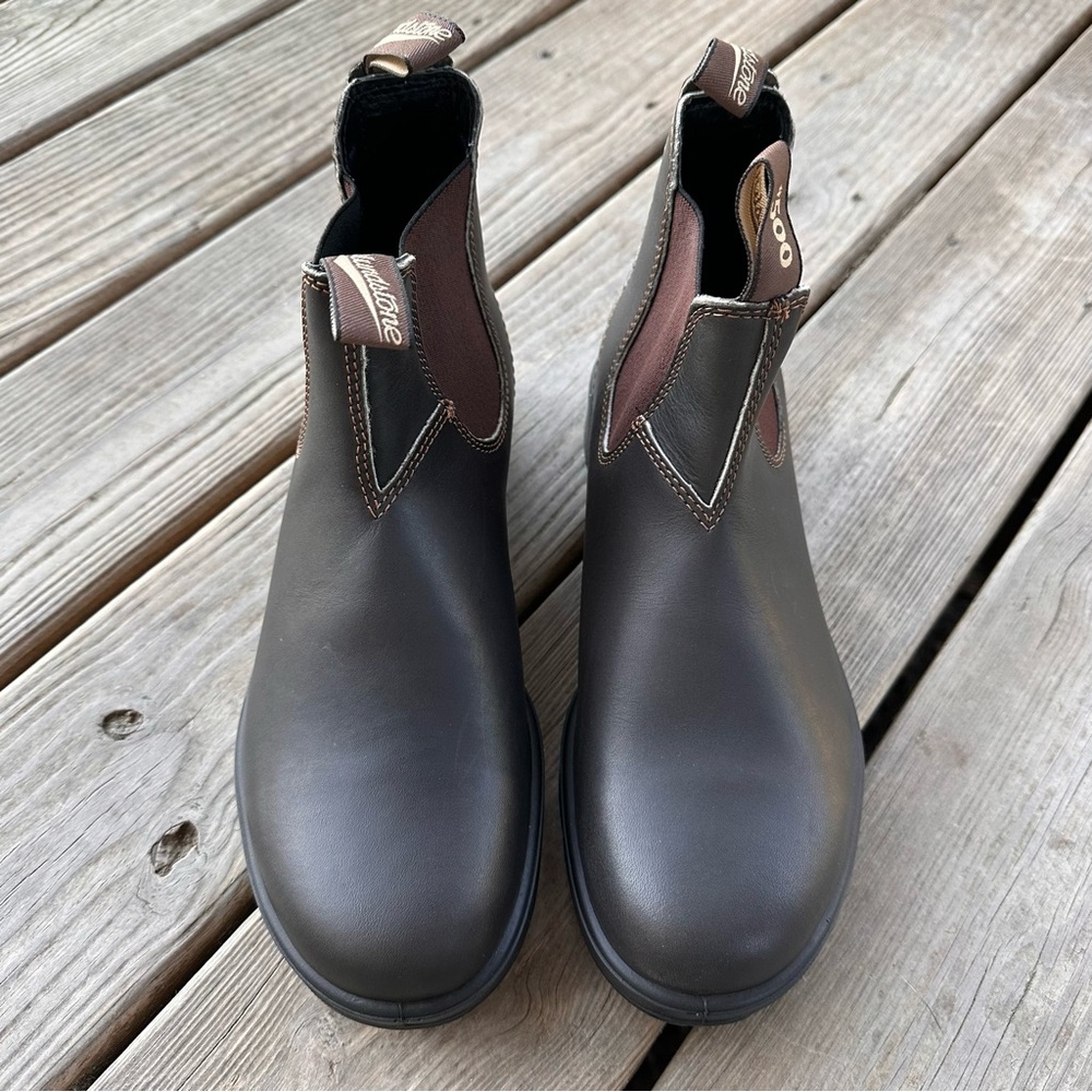 Blundstone 500 Chelsea Boots Stout Brown 9.5 10.5 - Picture 2 of 11